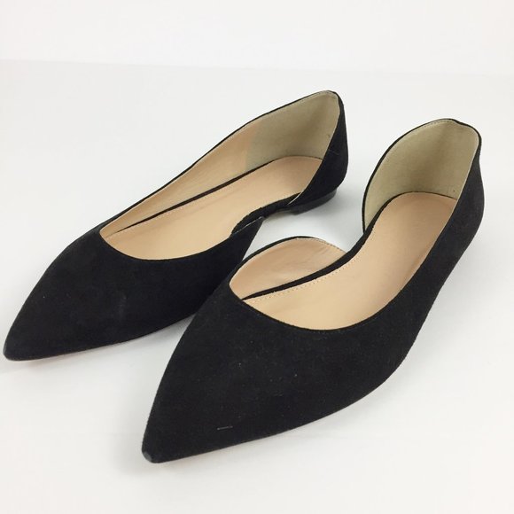 J. Crew Shoes - J Crew Audrey Flats in Suede Black D'Orsay